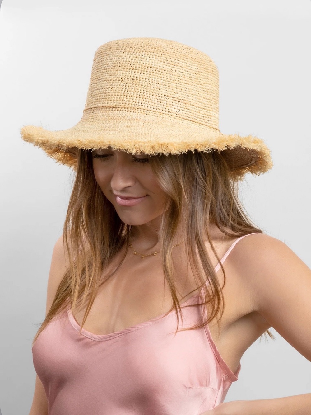 HAT ATTACK PACKABLE RAFFIA BUCKET HAT SIZE M - Picture 2 of 6